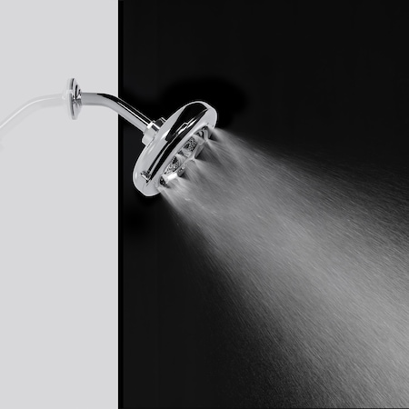Brondell Nebia Corre Four-Function Fixed Shower Head, Chrome N400R0CH